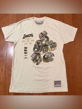 Los Angeles Lakers NBA T-Shirt Mitchell & Ness Hardwood Classic Size M Champion
